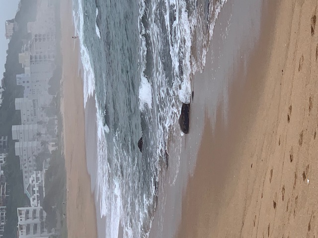 Sandy beach in Durban South Africa